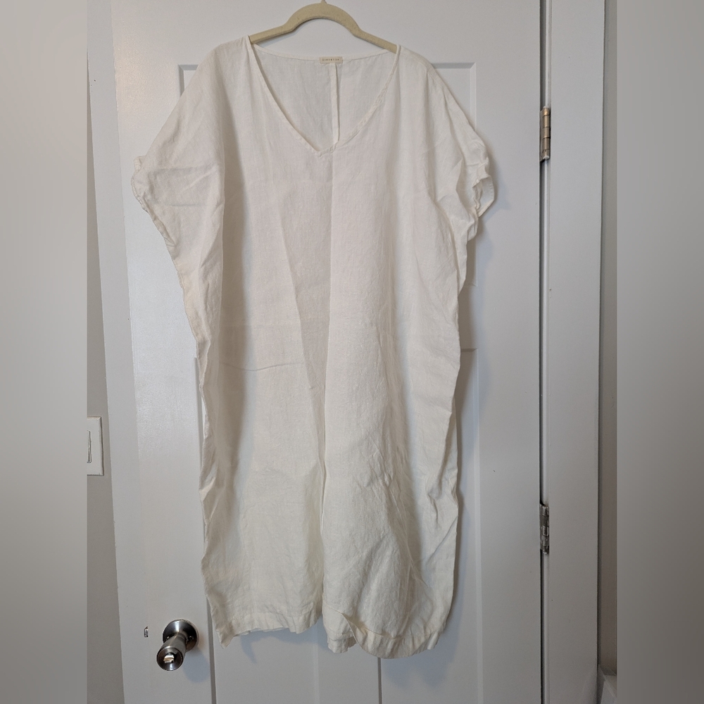 Linenfox White Beach Cover, OS
